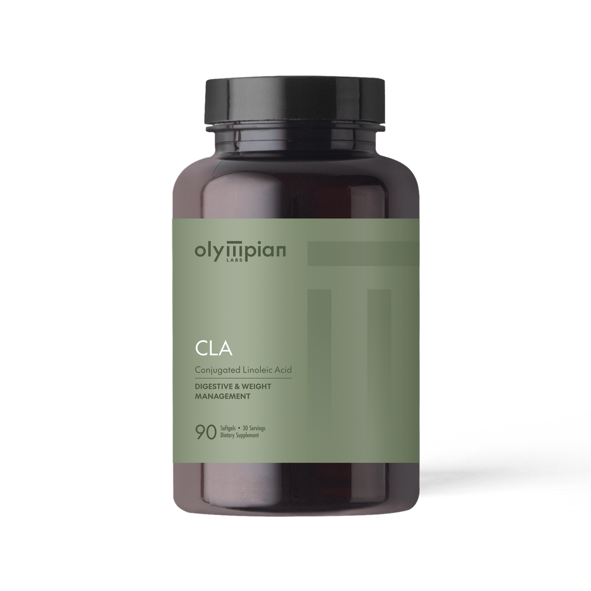 Olympian Labs CLA supplement bottle on a white background