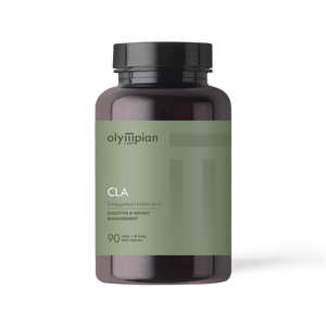 Olympian Labs CLA supplement bottle on a white background