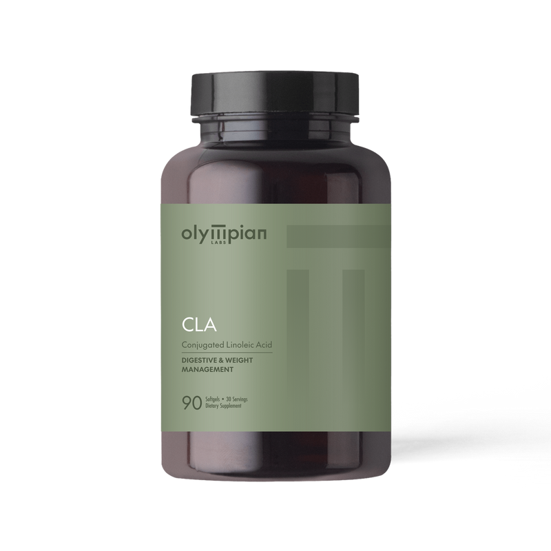Olympian Labs CLA supplement bottle on a white background
